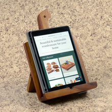 Load image into Gallery viewer, Acacia Wood Cookbook &amp; Tablet Holder [Online Only]
