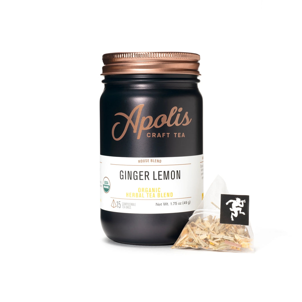 Apolis Tea Organic Ginger Lemon Tea Bags