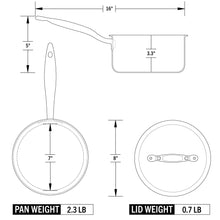 Load image into Gallery viewer, Heritage Steel Titanium Series 3 Quart Saucepan with Lid [Online Only]
