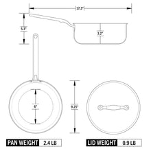 Load image into Gallery viewer, Eater x Heritage Steel 3 Quart Saucier with Lid [Online Only]

