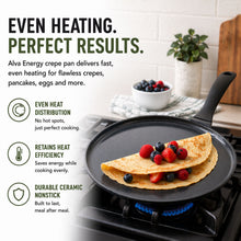 Load image into Gallery viewer, Alva Non-Stick Crepe &amp; Egg Pan Black—11" [Online Only]
