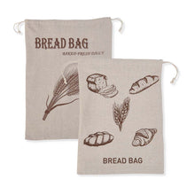 Load image into Gallery viewer, Reusable Lined Bread Saver Bags
