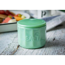 Load image into Gallery viewer, Jadeite Glass Salt Cellar with Lid
