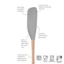 Load image into Gallery viewer, Flex-Core® Silicone and Wood Jar Scraper [Online Only]
