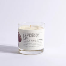 Load image into Gallery viewer, Lavender Fig Medium Glass Just Bee Candle
