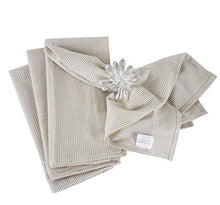 Load image into Gallery viewer, Farmhouse Neutral Striped 100% Pure Cotton Table Runners &amp; Napkins [Online Only]
