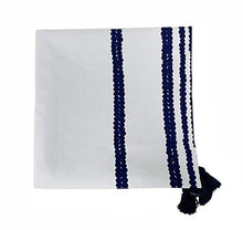 Load image into Gallery viewer, Classic Chain Print 100% Cotton Tablecloth with Tassel 55" W x 55" L [Online Only]
