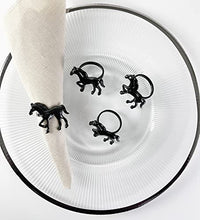 Load image into Gallery viewer, Horse Metal Napkin Rings, Set of 4 (5 Color Options) [Online Only]
