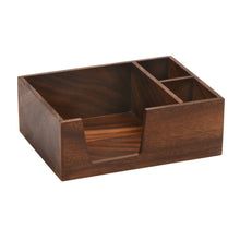 Load image into Gallery viewer, Acacia Wood Flatware &amp; Napkin Holder [Online Only]
