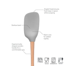 Load image into Gallery viewer, Flex-Core® Silicone and Wood Spoonula [Online Only]
