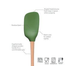 Load image into Gallery viewer, Flex-Core® Silicone and Wood Spoonula [Online Only]
