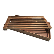 Load image into Gallery viewer, Acacia Wood Three-in-One Tray, Trivet and Bread Crumb Catcher [Online Only]
