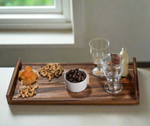 Load image into Gallery viewer, Acacia Wood Long Serving Tray with Solid Bottom [Online Only]

