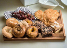 Load image into Gallery viewer, Acacia Wood Large Serving Tray Solid Bottom [Online Only]
