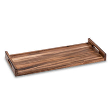Load image into Gallery viewer, Acacia Wood Long Serving Tray with Solid Bottom [Online Only]
