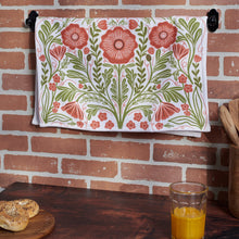Load image into Gallery viewer, Poppies Folk Art Kitchen Towel
