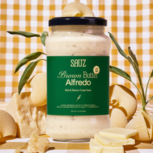 Load image into Gallery viewer, Sauz Brown Butter &amp; Sage Alfredo Pasta Sauce
