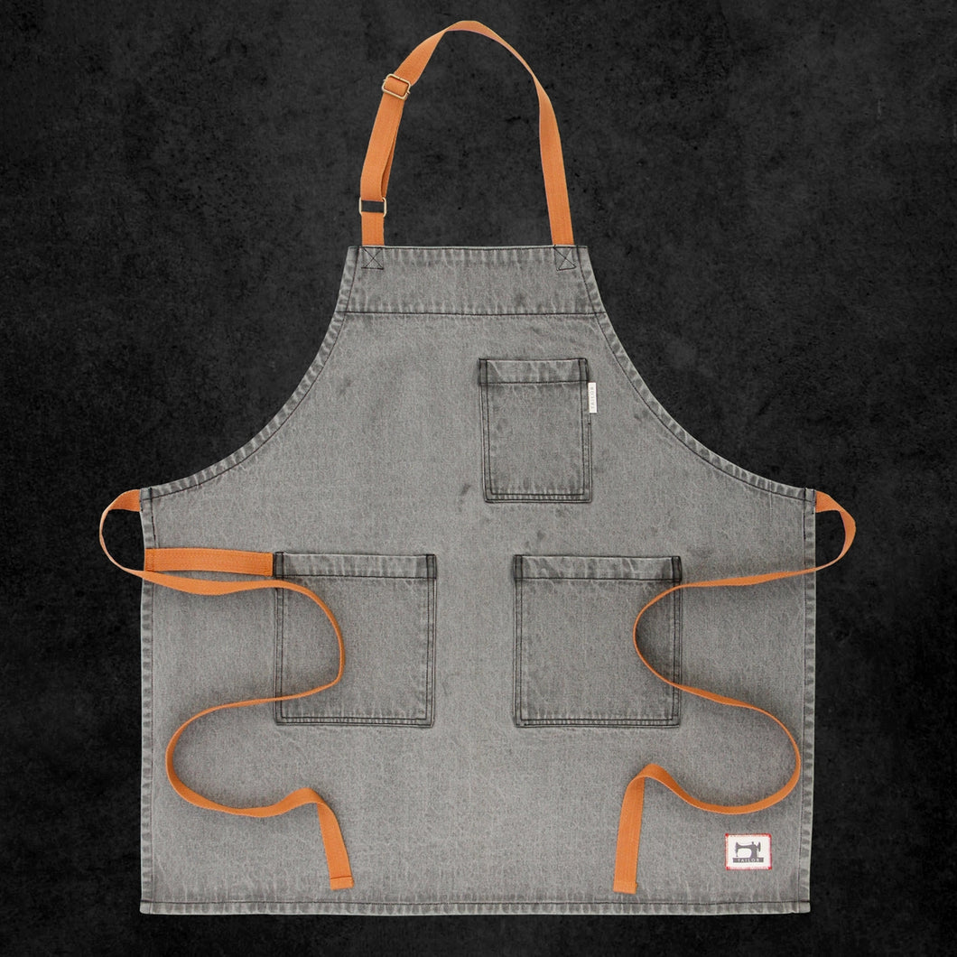 Gray Denim Tailor Apron