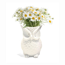 Load image into Gallery viewer, White Ceramic Owl Utensil Crock
