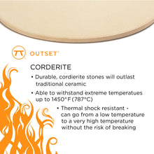 Load image into Gallery viewer, Outset Rectangular Pizza Grill Stone, 14" x 16"
