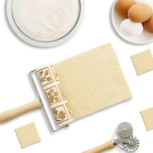 Load image into Gallery viewer, Embossed Mini Rolling Pin with Spring Flowers
