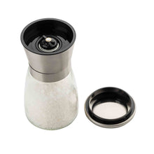 Load image into Gallery viewer, 6 oz Glass Salt &amp; Pepper Grinding Mill, Set of 2
