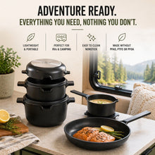 Load image into Gallery viewer, Alva 5-Piece Nesting Cookware Set [Online Only]
