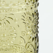 Load image into Gallery viewer, Green Flower Drinking Glass
