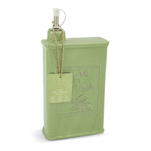 Load image into Gallery viewer, Ceramic Olive Oil Can 22 oz Cypress Garden Green
