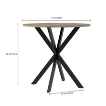 Load image into Gallery viewer, Round Compact Dining Table - Rustic Brown [Online Only]
