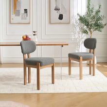 Load image into Gallery viewer, Dining Chairs With Ergonomic Backrest And Adjustable Feet (Set of 2) [Online Only]
