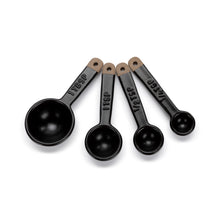 Load image into Gallery viewer, Black Stoneware Measuring Spoons
