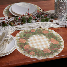 Load image into Gallery viewer, Orange Wreath Paper Placemat (Pack of 24)
