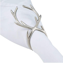 Load image into Gallery viewer, Holiday Antler Metal Napkin Rings, Set of 4 [Online Only]
