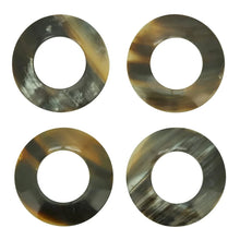 Load image into Gallery viewer, Brown Buffalo Horn Napkin Rings, Set of 4 [Online Only]
