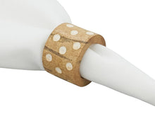 Load image into Gallery viewer, Handcrafted Dot Design Wooden Napkin Rings, Set of 4 [Online Only]

