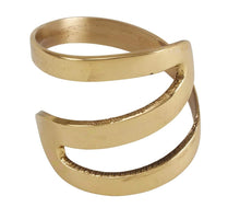 Load image into Gallery viewer, Contemporary Zig Zag Metal Napkin Rings, Set of 4 [Online Only]
