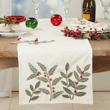 Load image into Gallery viewer, Festive Holly Berry Table Runner 16" W x 72" L [Online Only]
