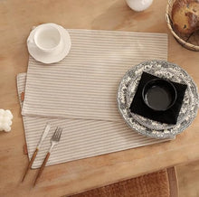 Load image into Gallery viewer, Fennco Styles Striped Two-Side Use Reversible Placemats, Set of 4 (2 Colors) [Online Only]

