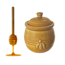 Load image into Gallery viewer, Ceramic Honey Jar and Dipper
