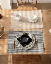 Load image into Gallery viewer, Fennco Styles Striped Two-Side Use Reversible Placemats, Set of 4 (2 Colors) [Online Only]
