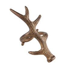 Load image into Gallery viewer, Rustic Antler Design Aluminum Napkin Rings, Set of 4 [Online Only]
