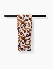 Load image into Gallery viewer, Geometry Swirling Vines Tea Towel
