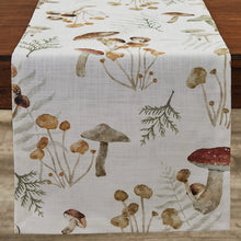 Load image into Gallery viewer, Wild Mushrooms Table Runner
