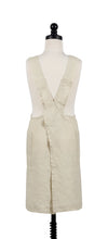 Load image into Gallery viewer, Firenze Kids Beige Linen Smock Apron
