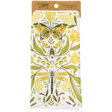 Load image into Gallery viewer, Golden Dragonfly Kitchen Towel
