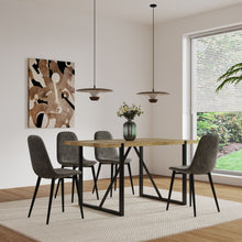 Load image into Gallery viewer, Modern Accent Dining Chairs Upholstered Seat, Metal Legs (Set of 4) [Online Only]
