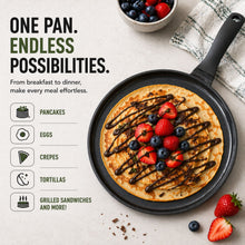 Load image into Gallery viewer, Alva Non-Stick Crepe &amp; Egg Pan Black—11" [Online Only]
