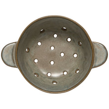 Load image into Gallery viewer, Gray Stoneware Fruit Bowl/Berry Strainer

