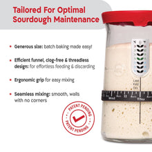 Load image into Gallery viewer, KneadAce® PRO 34 oz Sourdough Starter Jar
